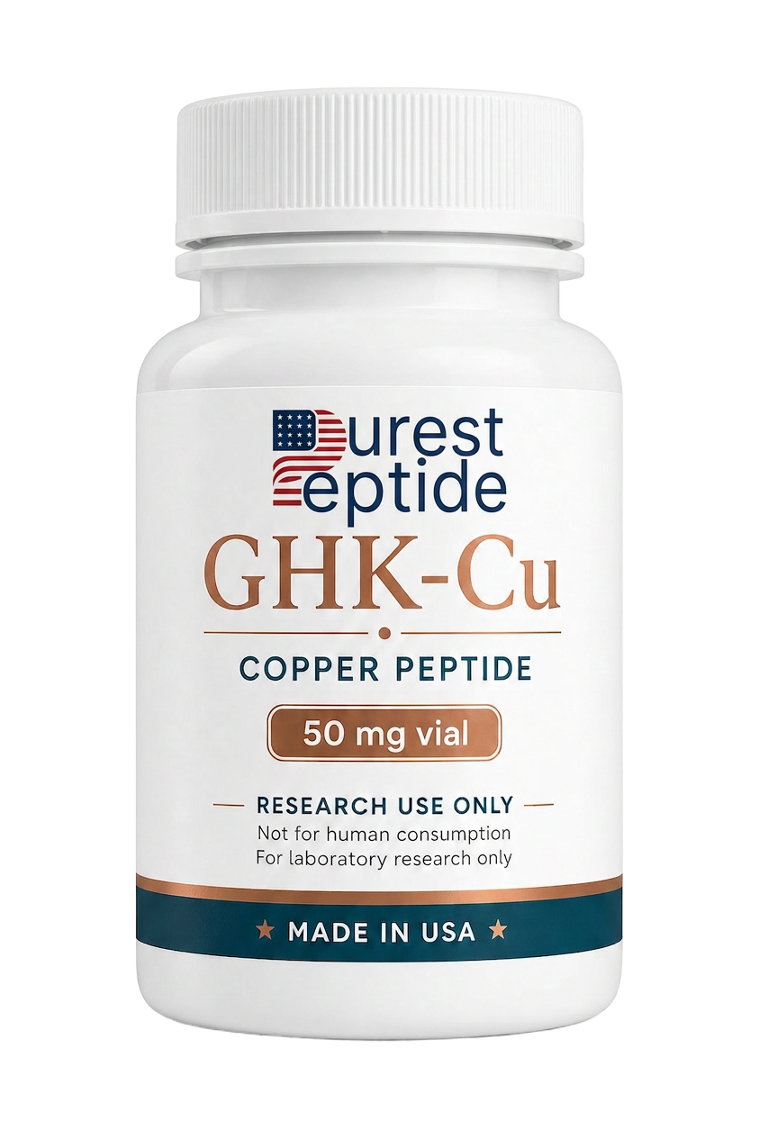 GHK-Cu - US-sourced aesthetic and anti-aging copper peptide vial